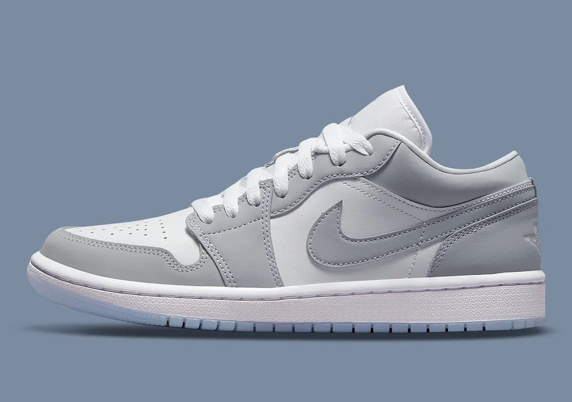 Air Jordan 1 Low White Wolf Grey  A123 Ürün ikincil görseli