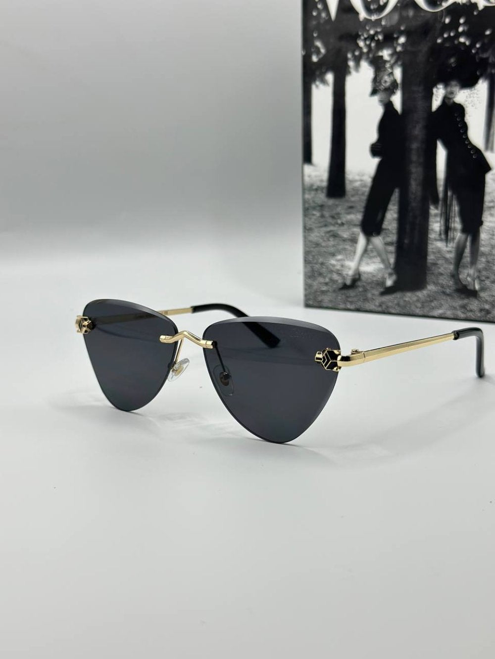 Cartier Siyah Cam Kadın Güneş Gözlüğü  G1360-VLL