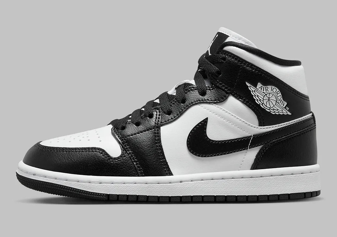 Nike Air Jordan 1 Mid Black White  A144 Ürün ikincil görseli