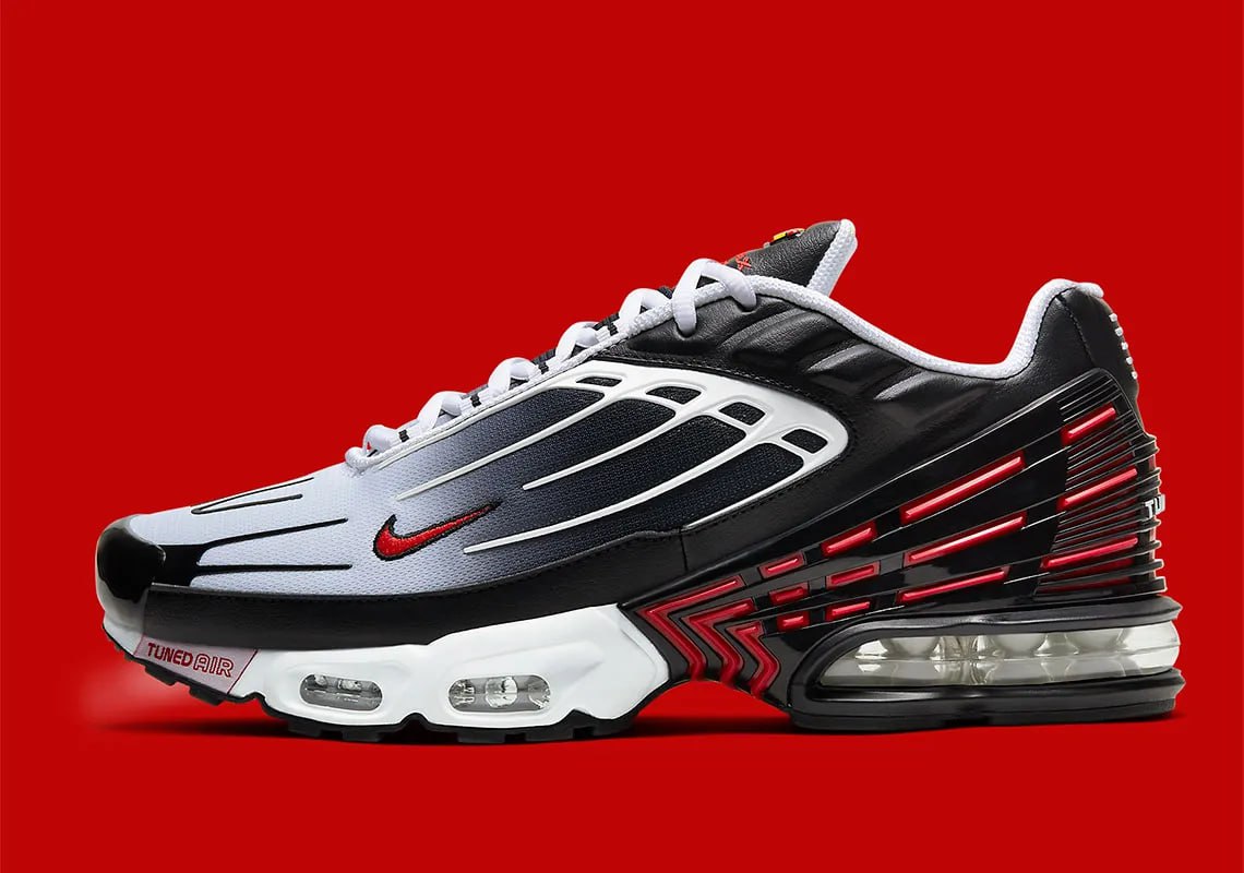 Nike Air Max Plus 3 Black White Red A116 Ürün ikincil görseli