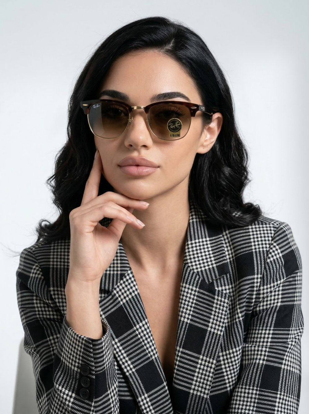 Rayban Clubmaster Kahverengi İthal Kadın Güneş Gözlüğü G3876-VLL Ürün ana görseli