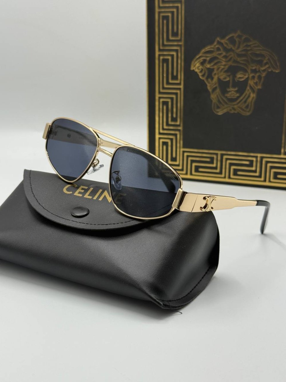 Celine Metal Kasa Gold İthal Unisex Güneş Gözlüğü  G1944 Ürün ikincil görseli