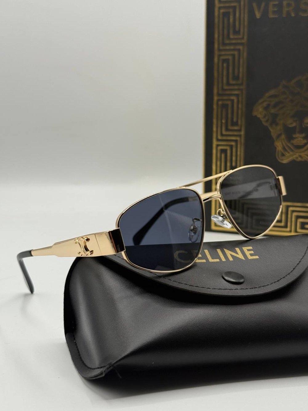 Celine Metal Kasa Gold İthal Unisex Güneş Gözlüğü  G1944 Ürün ikincil görseli