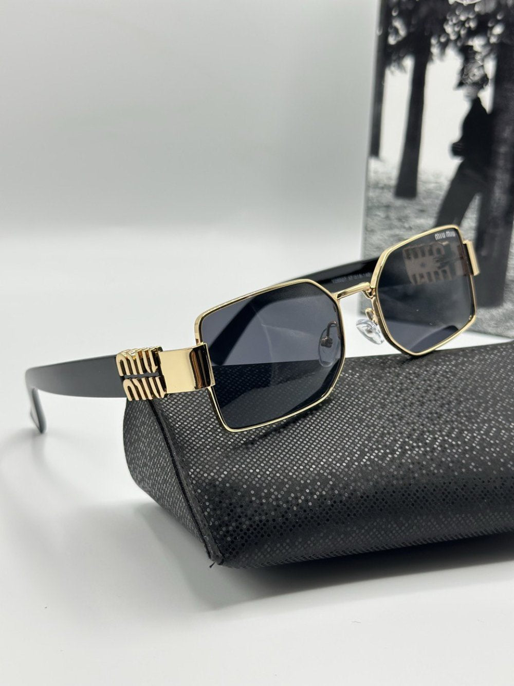 Miu Miu Yeni Sezon Gold Unisex Güneş Gözlüğü  G1997-VLL Ürün ikincil görseli