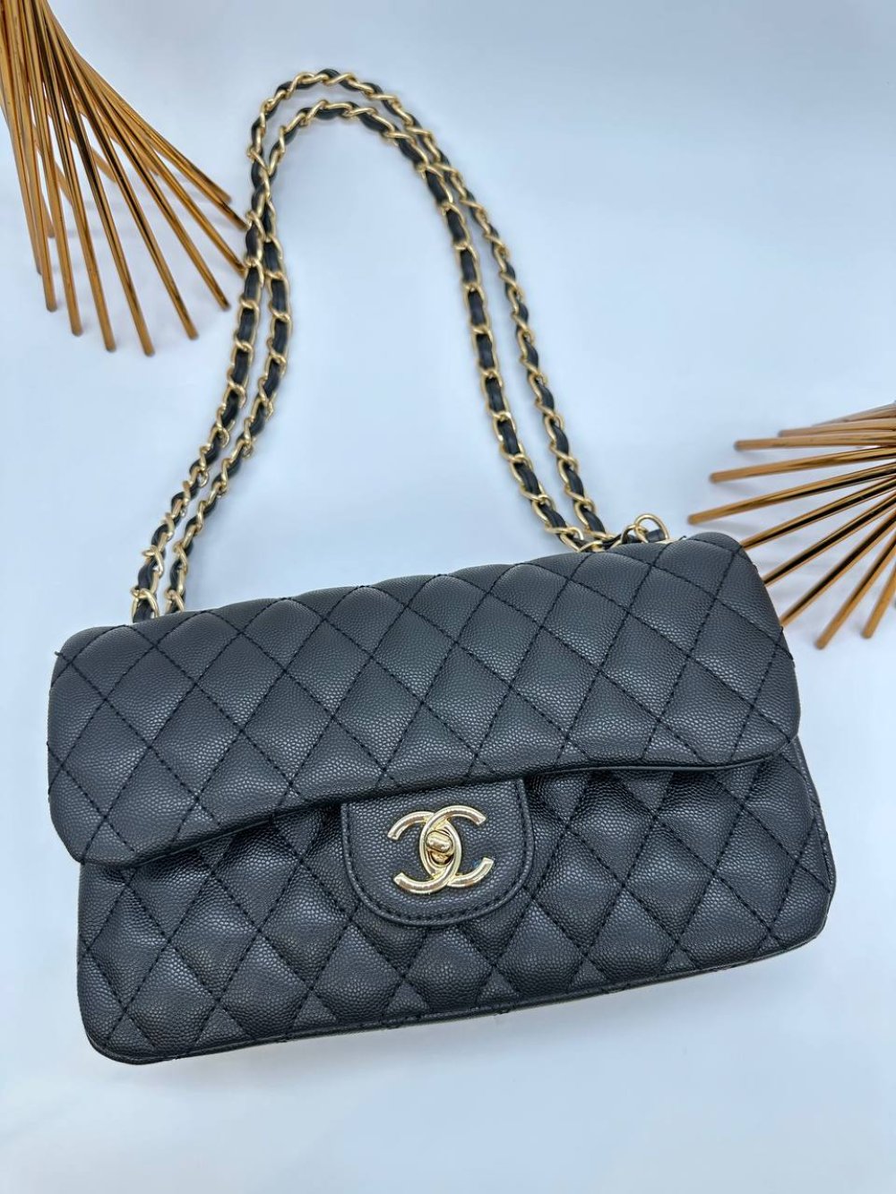 Chanel  Jumbo Flap Gold Siyah Kadın Çanta VLT391 Ürün ikincil görseli