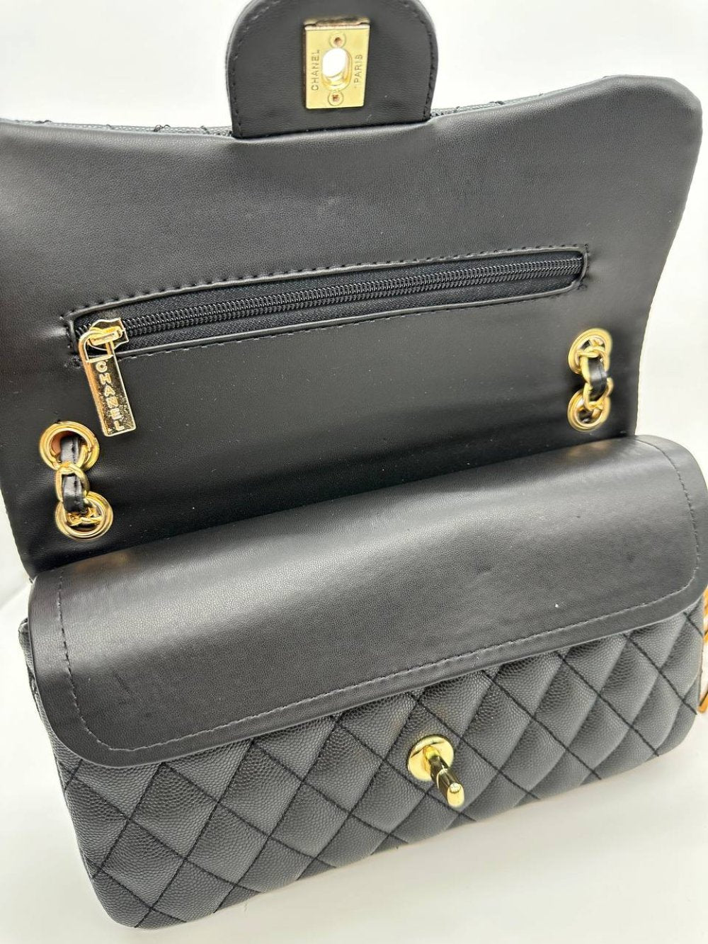 Chanel Jumbo Flap Gümüş Siyah Kadın Çanta VLT392 Ürün ikincil görseli