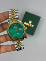 Rolex Datejust Gold Gümüş Yeşil Kadran Erkek Kol Saat S916 yorum görseli