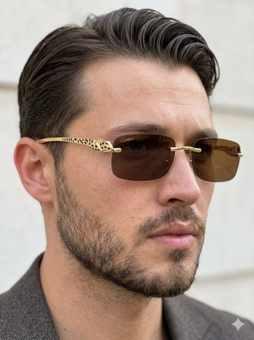 Cartier Kahverengi İthal Unisex Güneş Gözlüğü G4400-VLL Ürün ikincil görseli