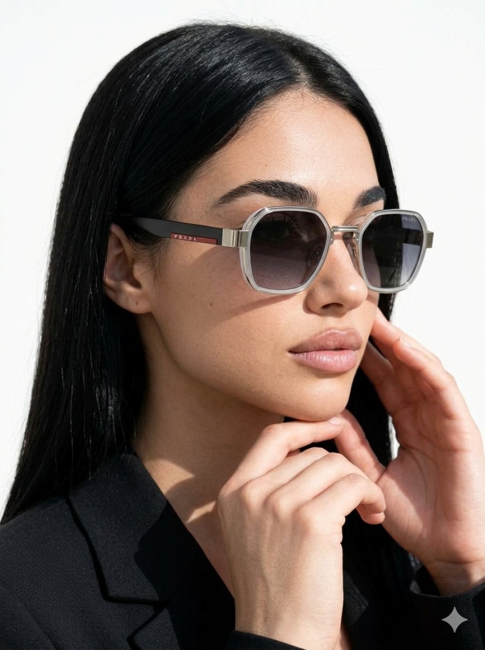 Prada Linea Rossa Şeffaf Çerçeve İthal Unisex Gözlük G4429-VLL Ürün ikincil görseli