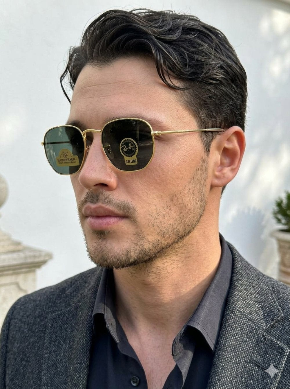 Rayban Hexagonal Classic Gold İthal  Unisex Gözlük G4458-VLL Ürün ikincil görseli