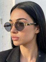 Gucci Small Round Gold İthal Kadın Gözlük G4466-VLL yorum görseli