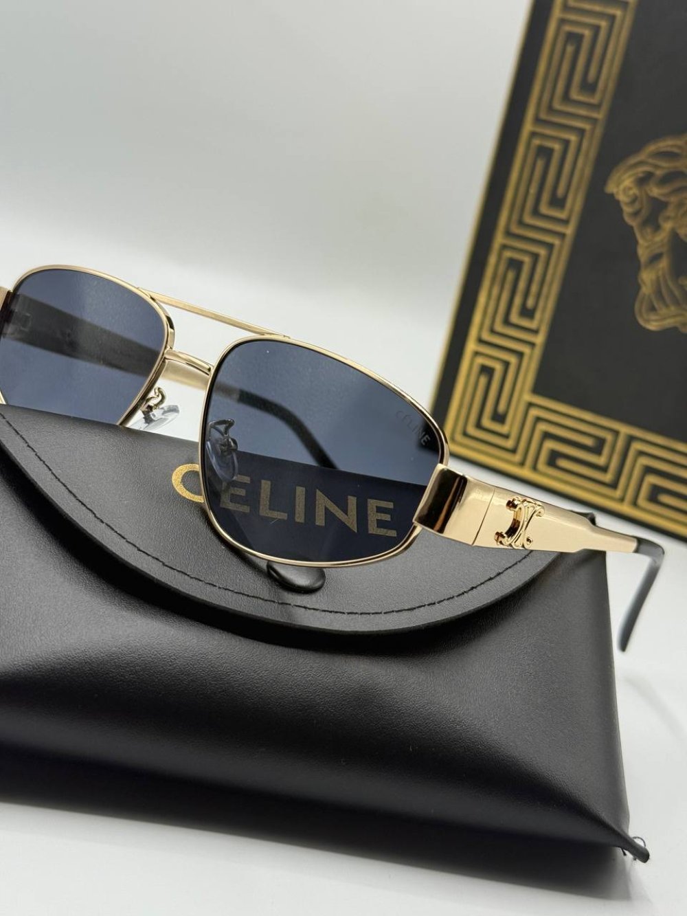 Celine Metal Kasa Gold İthal Unisex Güneş Gözlüğü G4469-VLL