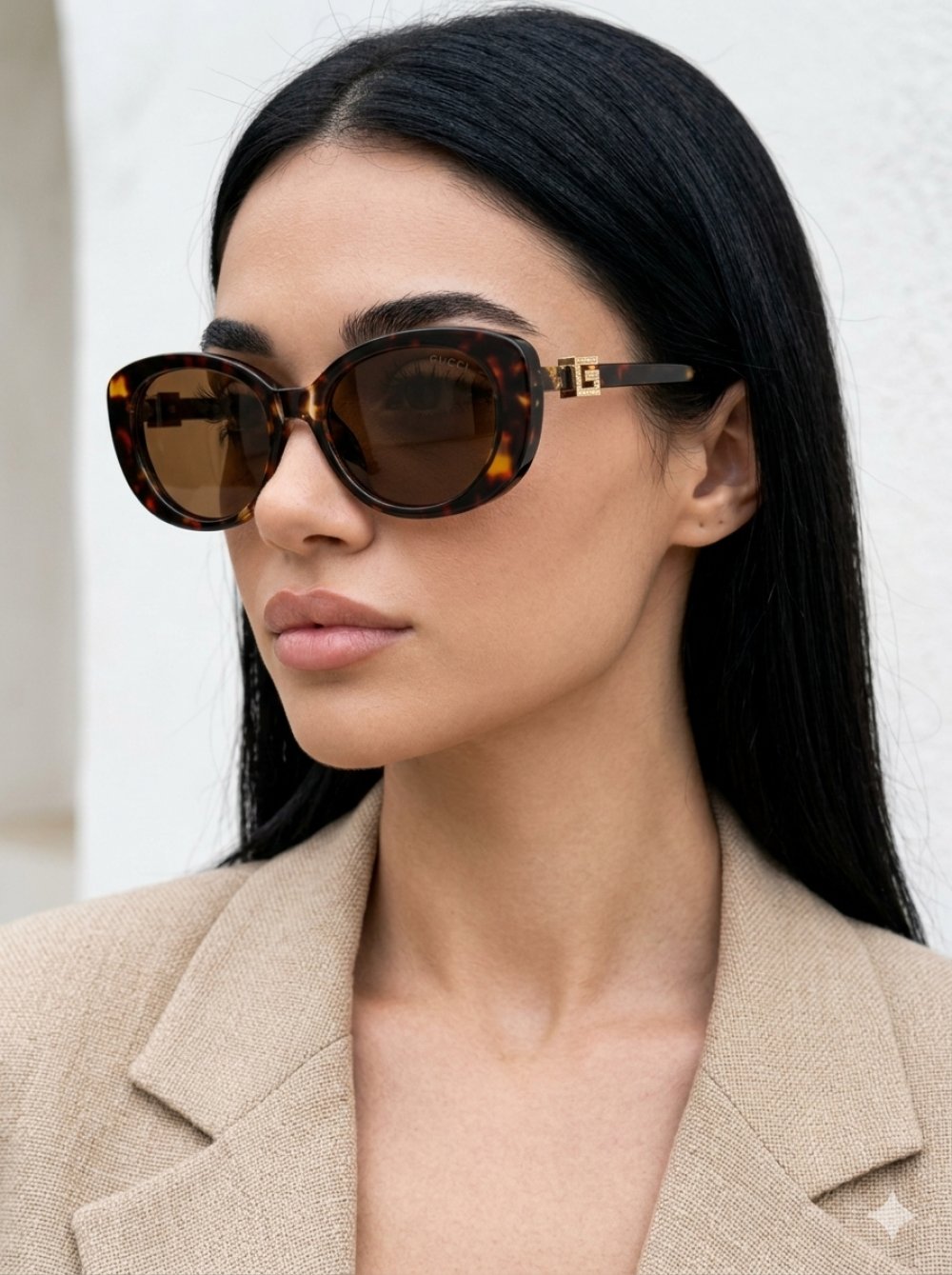 GUCCI GG 1684SA İthal Leopar Kadın Gözlük G4480-VLL Ürün ana görseli