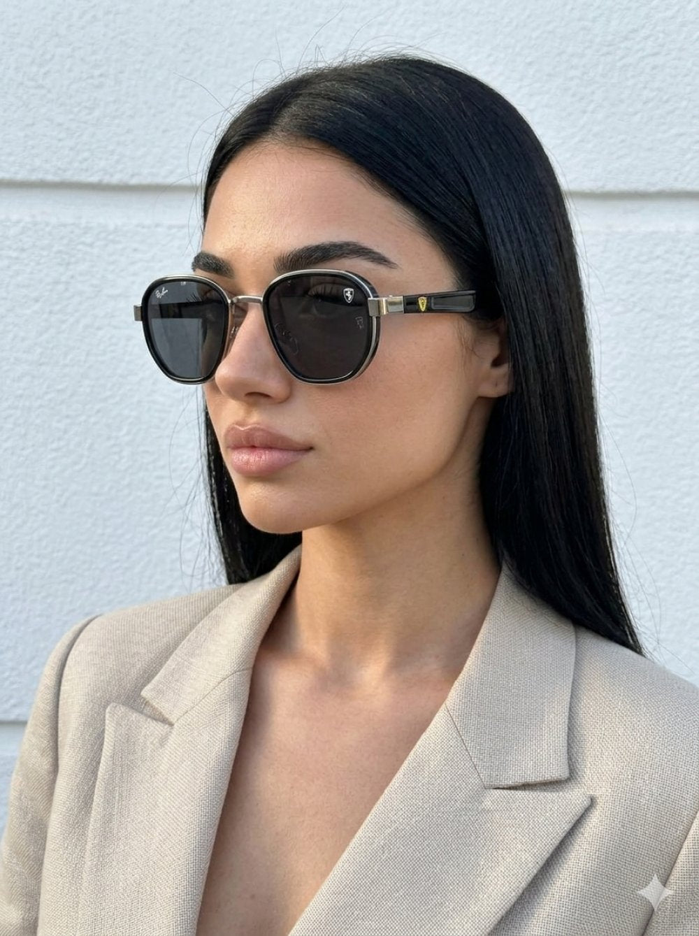 Rayban Ferrari Gümüş İthal Unisex Gözlük G4481-VLL