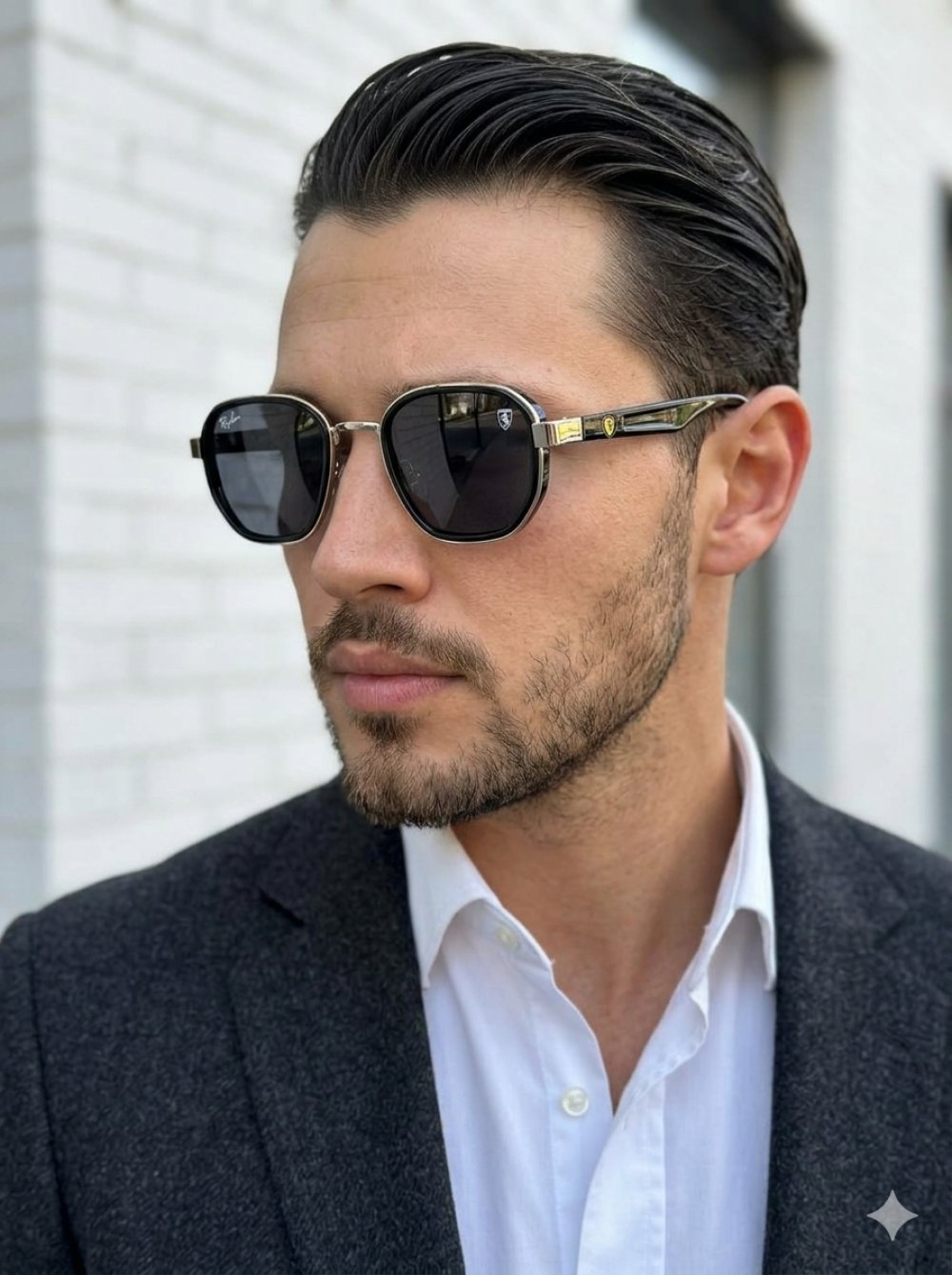 Rayban Ferrari Gümüş İthal Unisex Gözlük G4481-VLL