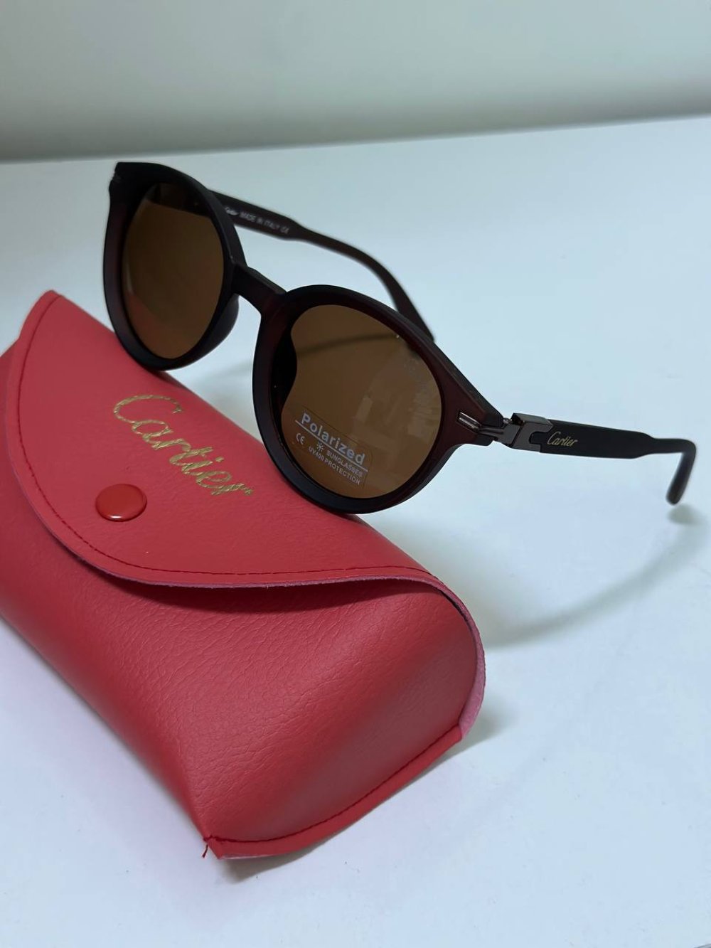 Cartier Santos de Cartier Kahverengi İthal Erkek Gözlük G4542-ILY Ürün ikincil görseli