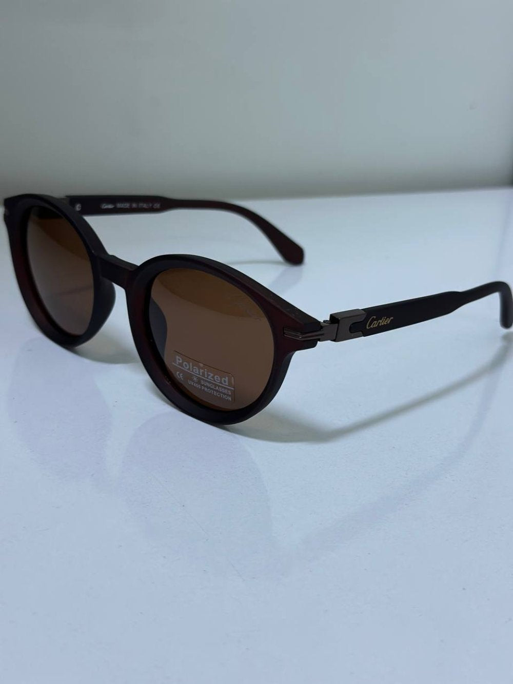 Cartier Santos de Cartier Kahverengi İthal Erkek Gözlük G4542-ILY