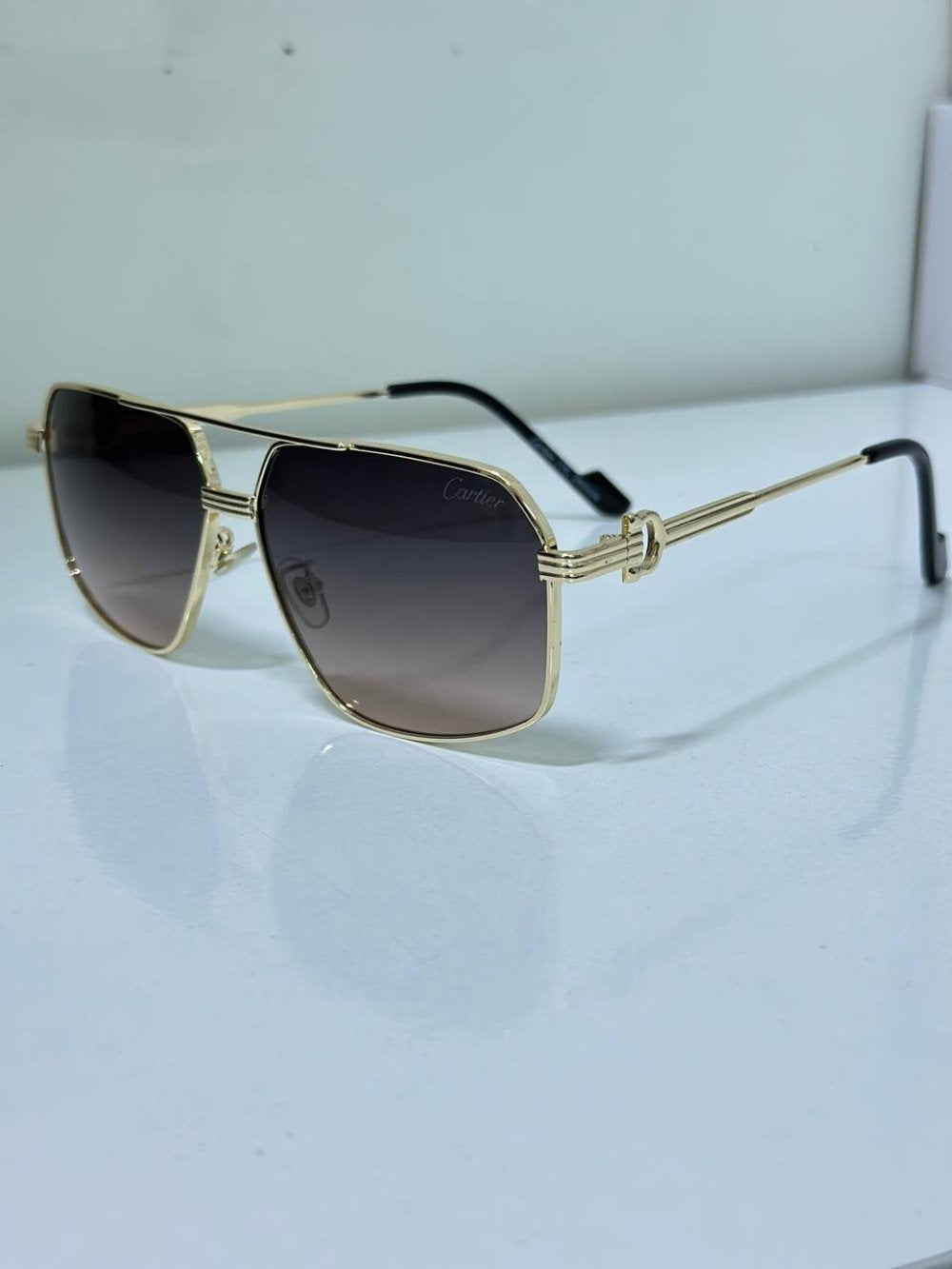 Cartier  CT0270S kahverengi degrade İthal Erkek Gözlük G4549-VLL