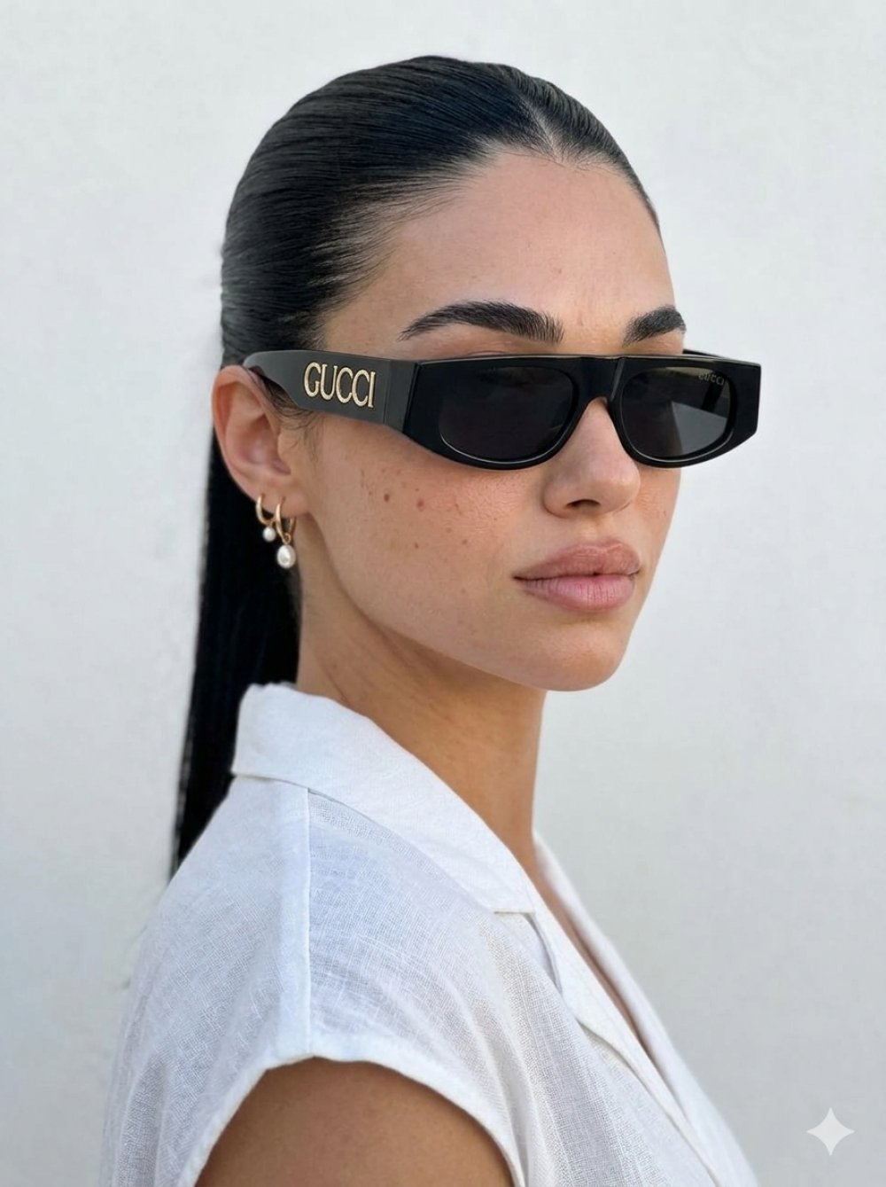 Gucci Siyah İthal Kadın Gözlük Gözlük G4582-VLL
