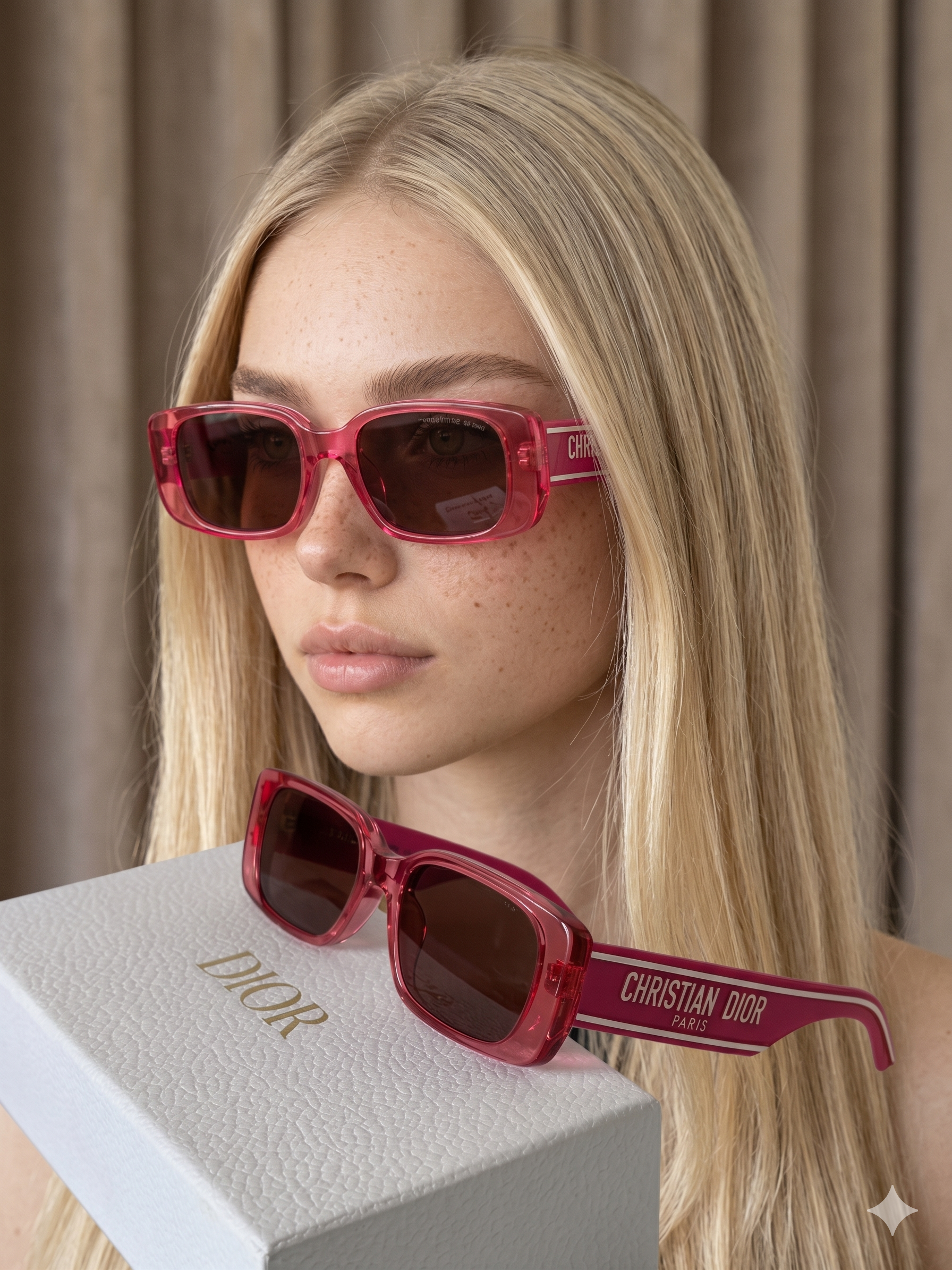 Dior Pembe İthal Kadın Güneş Gözlük P0420